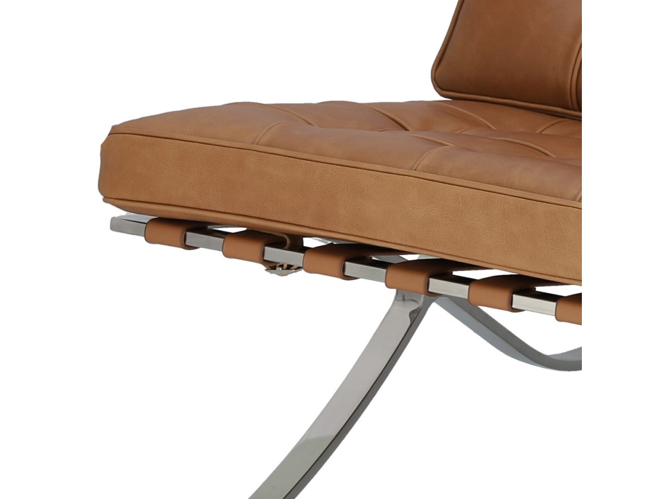 Fotel BA1 brązowy jasny vintage - d2design